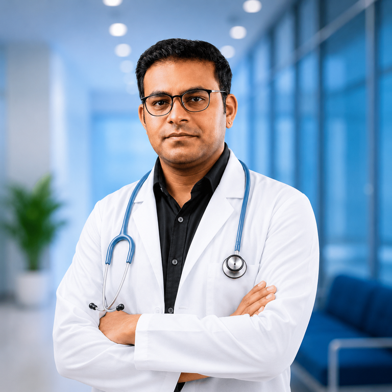 Portrait of Dr Pedditi Raghavendra Reddy, Pulmonology specialist at Wellness Hospitals
